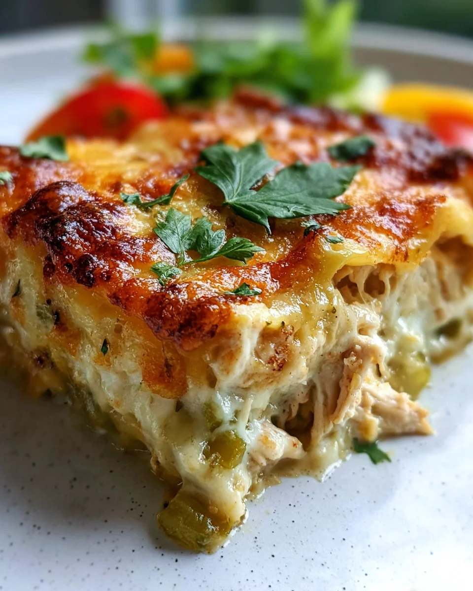 Hatch Green Chile Chicken Lasagna: Simple & Flavorful