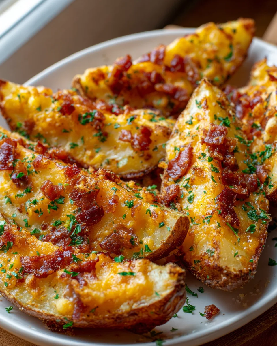 Cheddar Beef Bacon Potato Wedges: Irresistibly Delicious Recipe