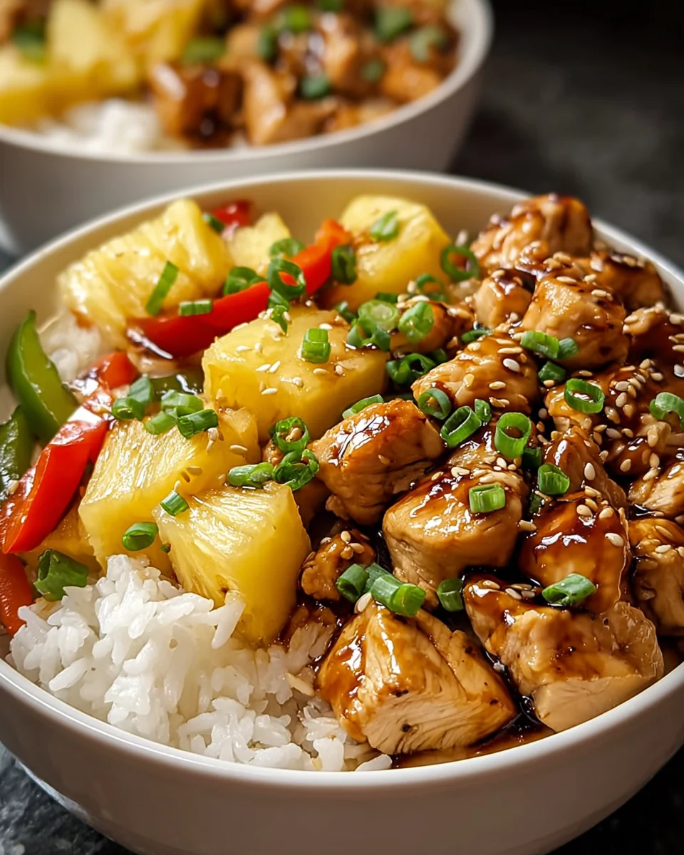 Quick Teriyaki Chicken Pineapple Bowls Recipe - Perfect Dinner!