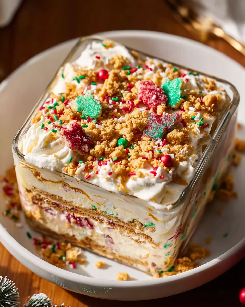 Best Christmas Cookie Lasagna Recipe - Easy No-Bake Dessert