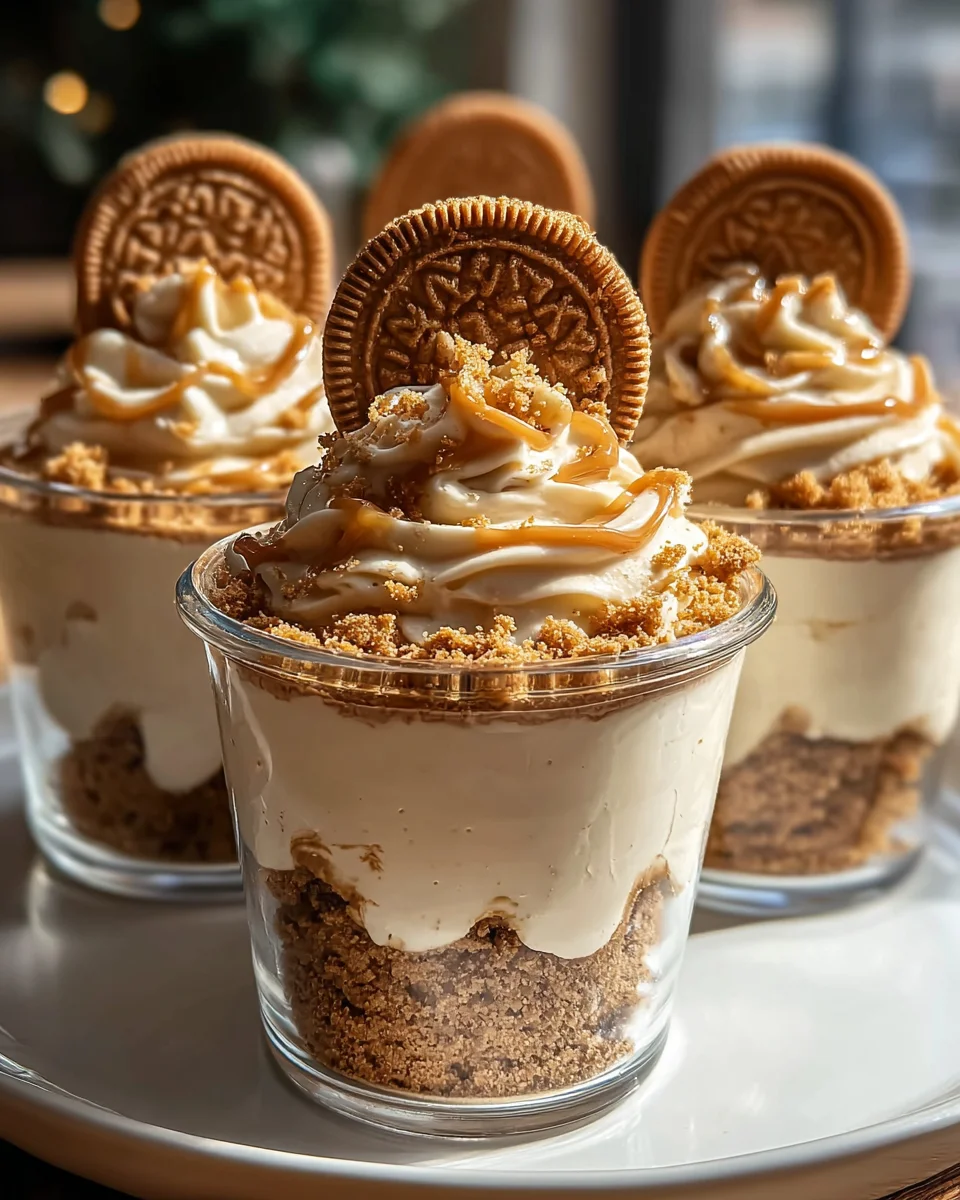 Cookie Butter Cheesecake Cups: Irresistible & Easy Dessert!