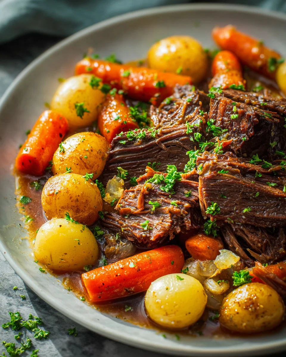 Ultimate Crockpot Chuck Roast: Melt-in-Your-Mouth Tender!