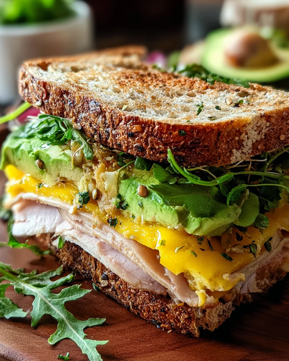 Incredible Honey Mustard Turkey Avocado Sandwich Recipe