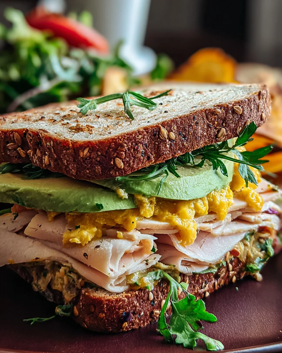 Incredible Honey Mustard Turkey Avocado Sandwich Recipe
