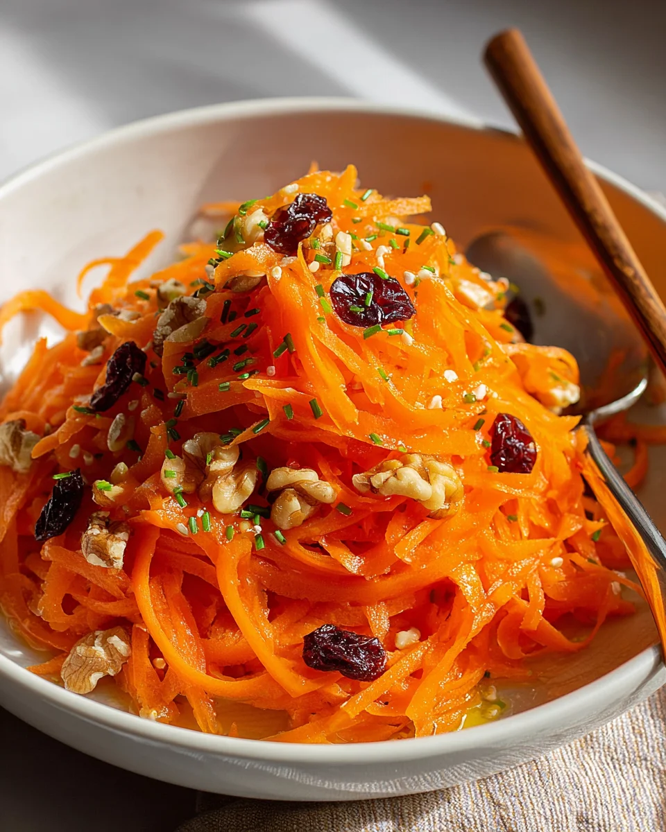 Delicious Raw Carrot Salad Recipe for a Fresh Crunchy Bite