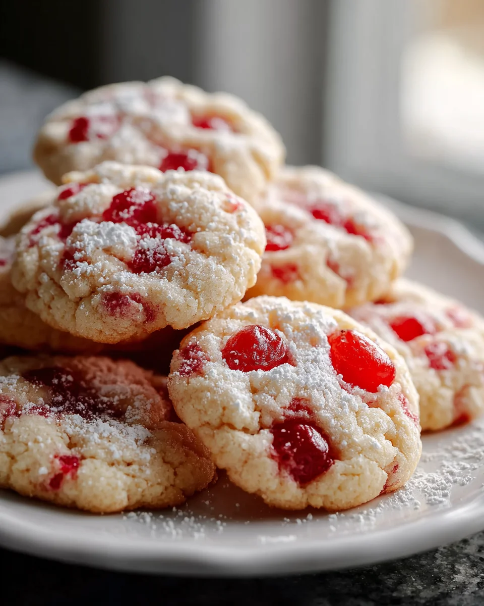 Best Maraschino Cherry Sugar Cookies Recipe Ever!