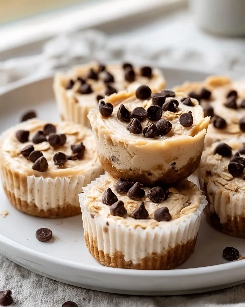 High Protein Yogurt Cookie Dough Cups for a Healthy Treat