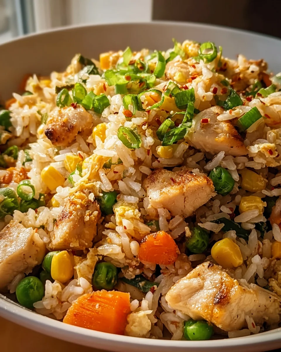 The Best Crockpot Chicken Fried Rice You'll Ever Make!