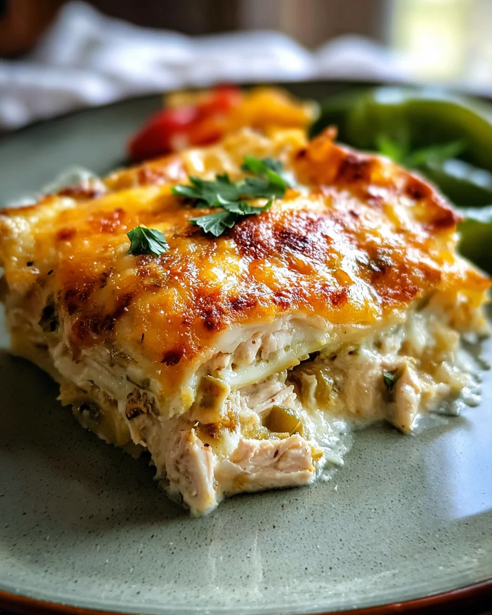 Hatch Green Chile Chicken Lasagna: Simple & Flavorful