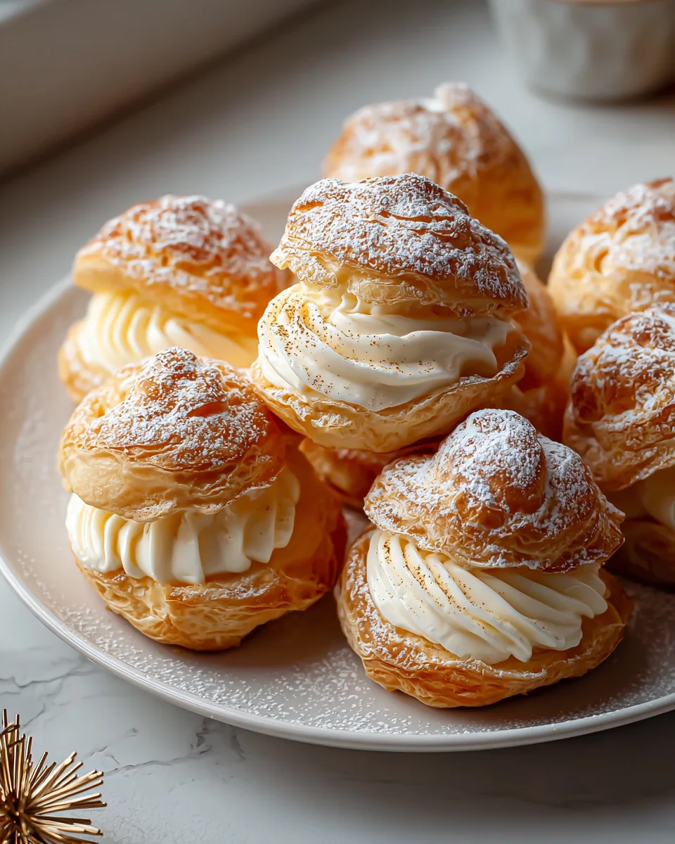 Creamy Eggnog Cream Puffs – Your Perfect Holiday Dessert!