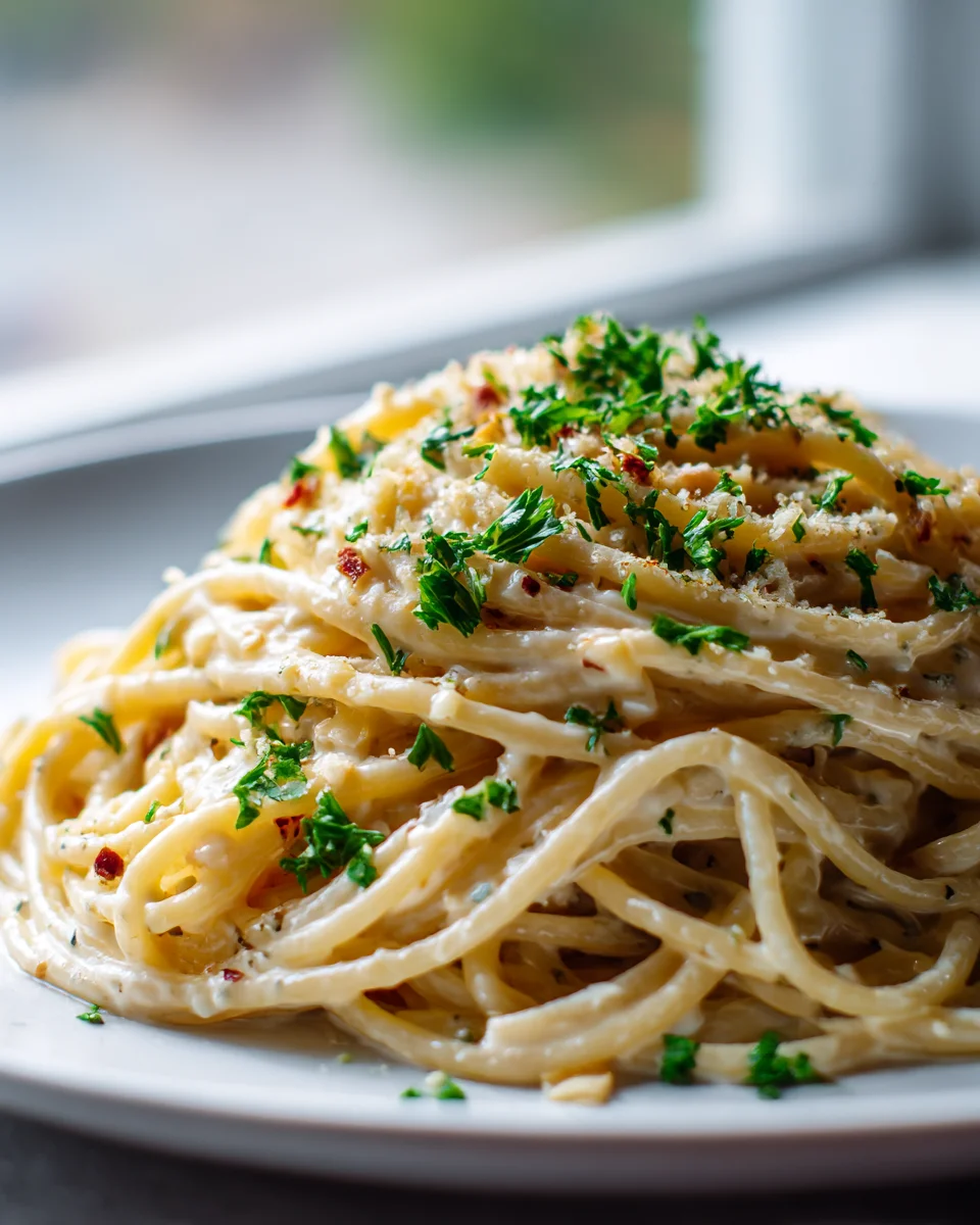 One Pot Creamy Garlic Pasta: Quick & Delicious Dinner Recipe