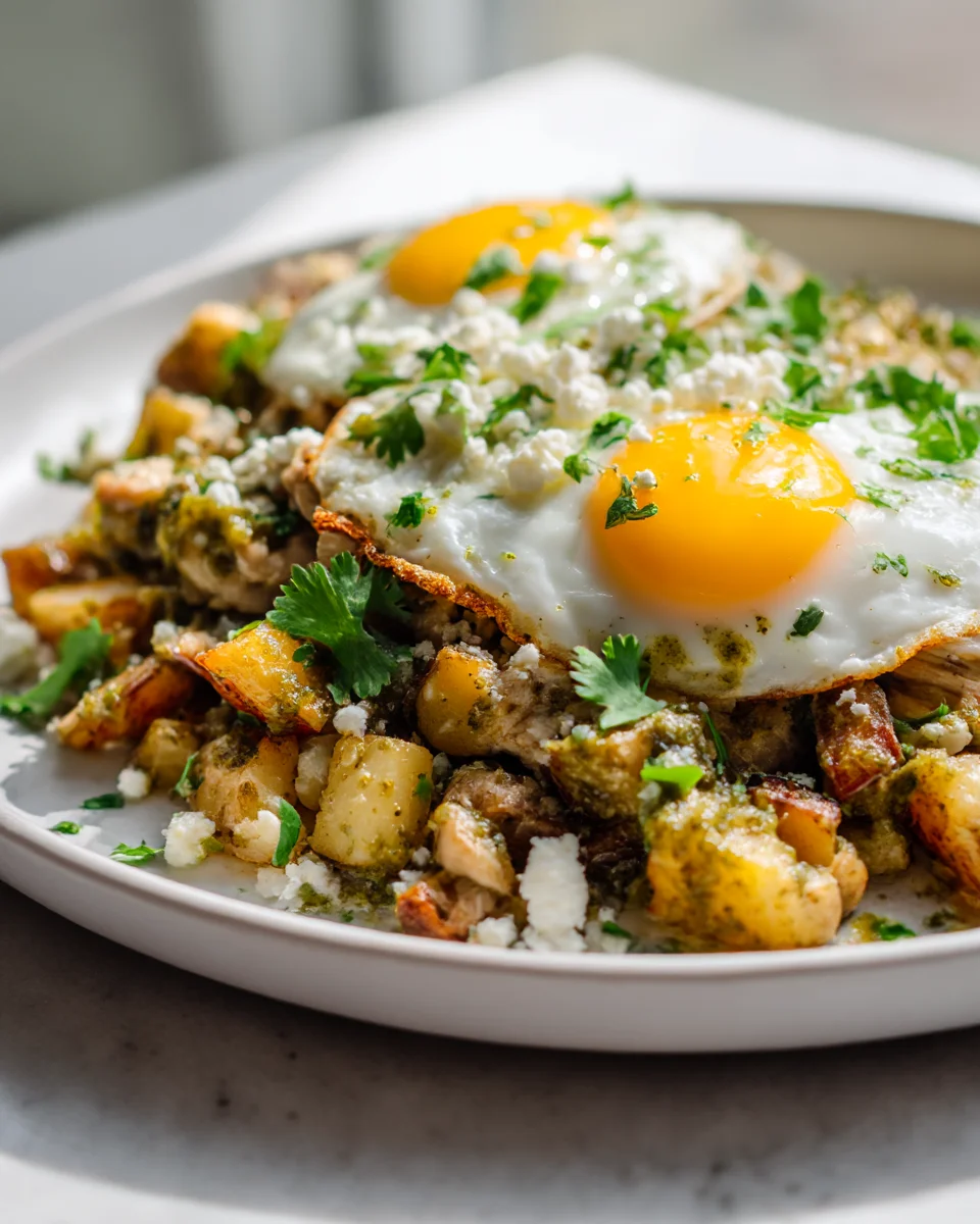 Zesty Salsa Verde Chicken Breakfast Hash: Your New Favorite!