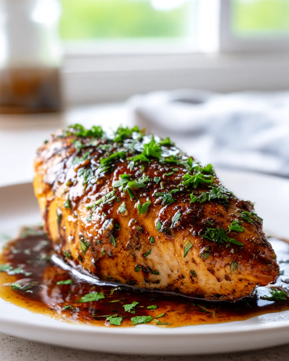 Juicy Balsamic Baked Chicken Breast - Flavorful & Easy!