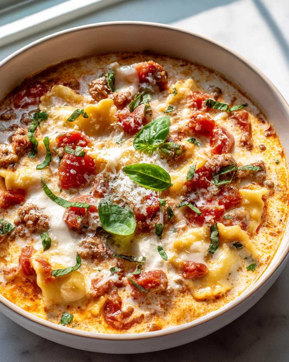 Best Easy Creamy Lasagna Soup – One Pot Comfort Meal!