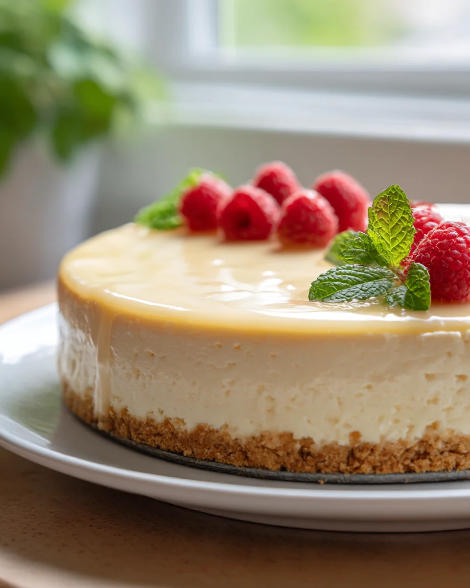 Perfect Creamy Classic Cheesecake - No Cracks Guaranteed!