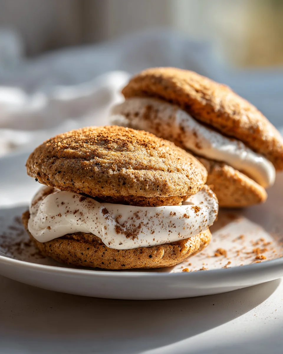 Irresistible Chai Sandwich Cookies: Cream Cheese Filling!