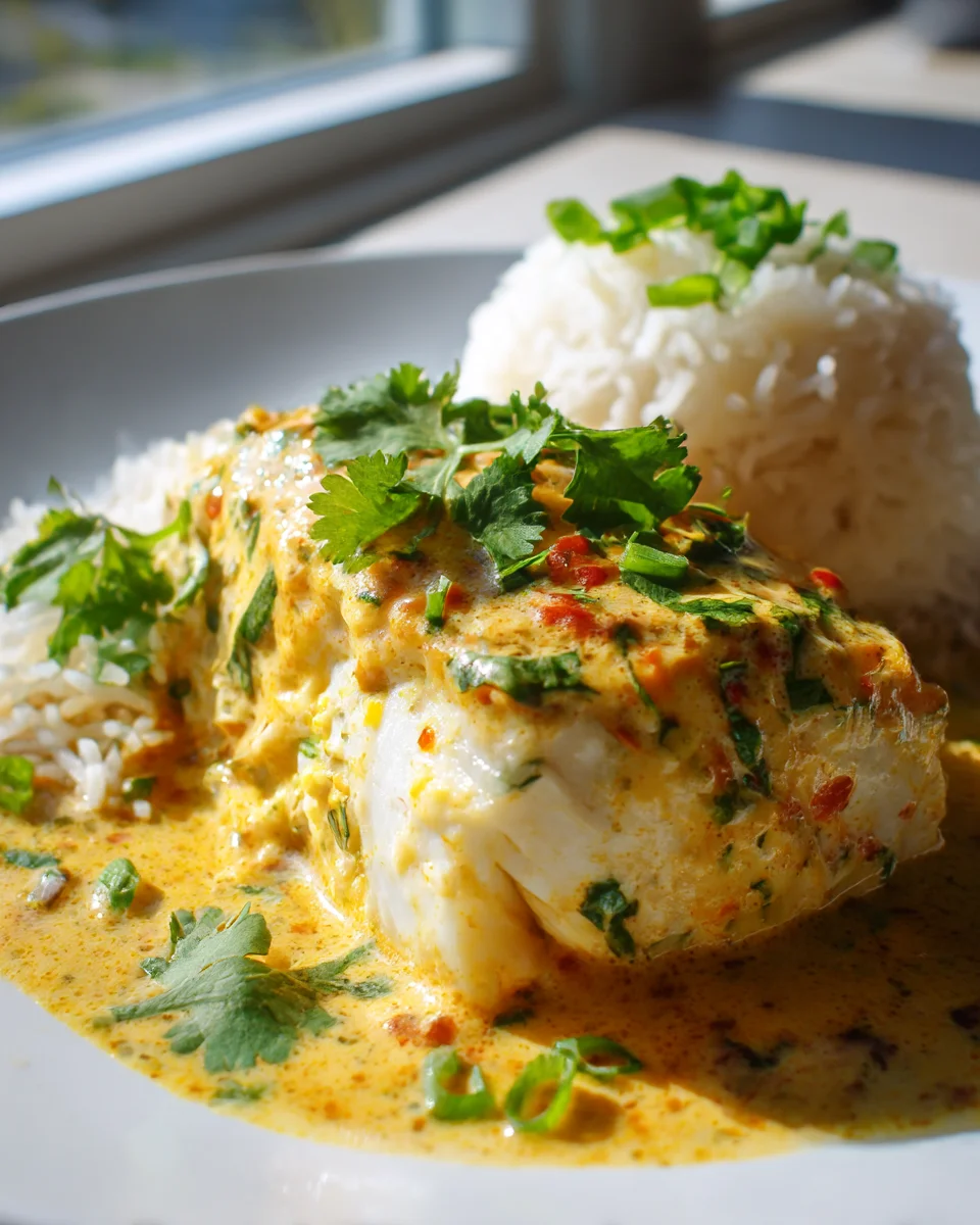 Flavorful Coconut Curry Baked Cod - Quick & Healthy