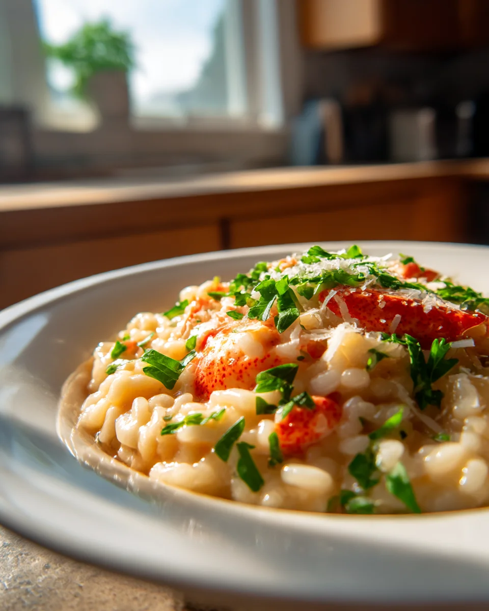 Luxury Lobster Risotto: White Grape Juice Recipe