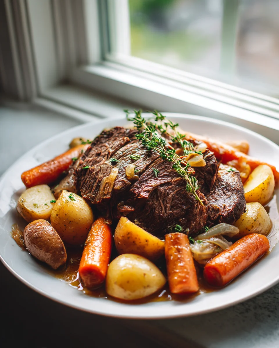 Easy Slow Cooker Pot Roast Recipe: Fall-Apart Tender Beef