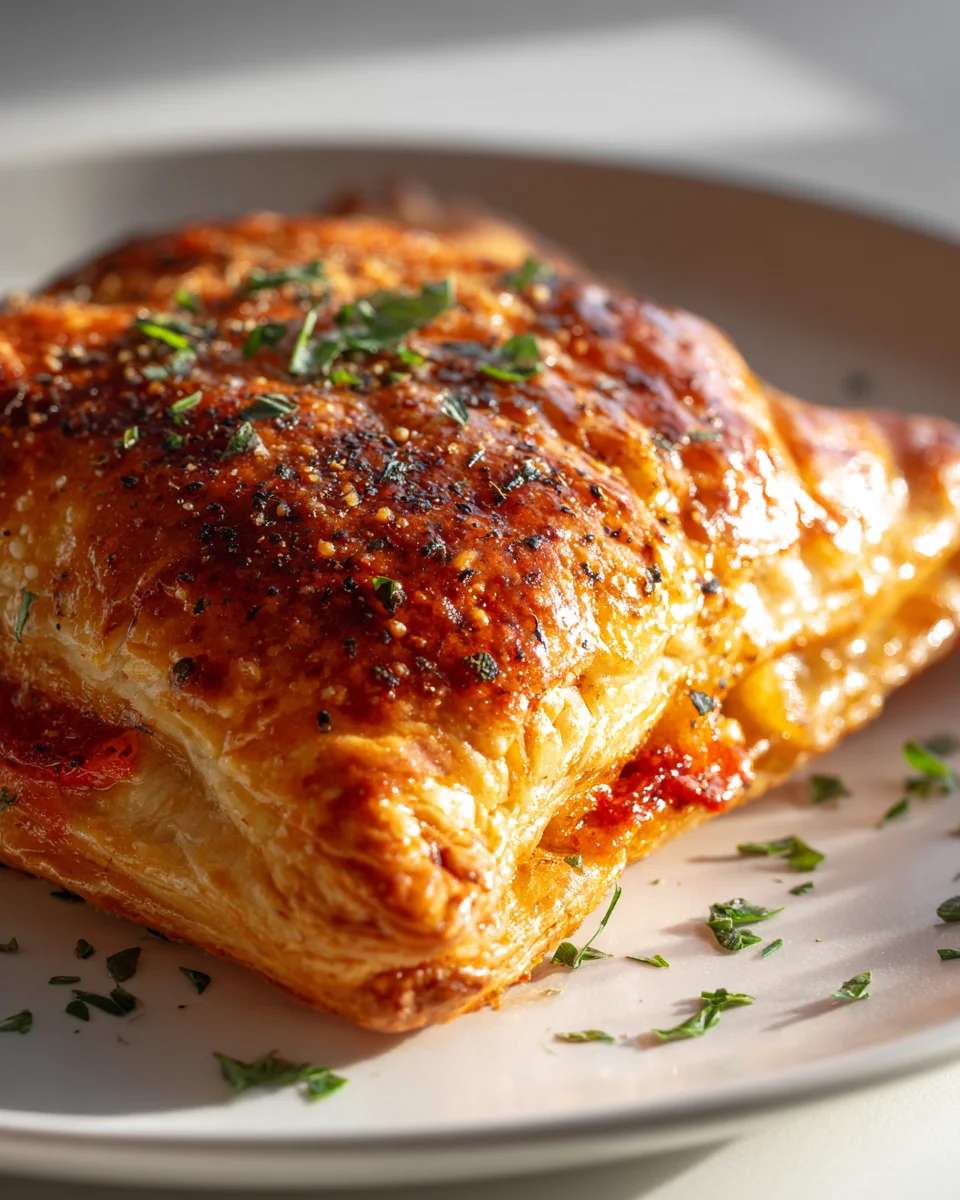 Quick & Easy Puff Pastry Pizza Hot Pockets – Flaky Crust