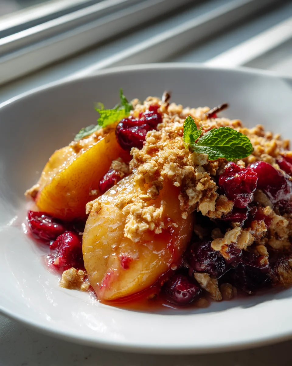 Roasted Pear & Cranberry Crumble: Your New Favorite Dessert