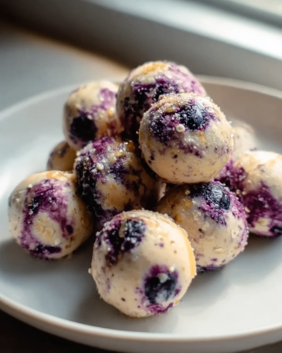 Easy Blueberry Cheesecake Protein Bites: Guilt-Free Snack