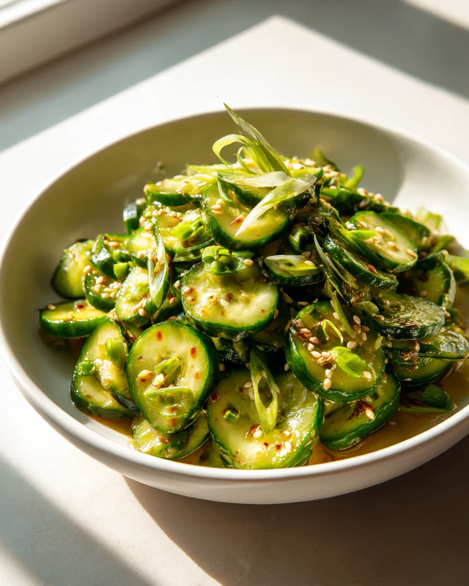 Spicy Korean Cucumber Salad – Quick, Crispy & Delicious!