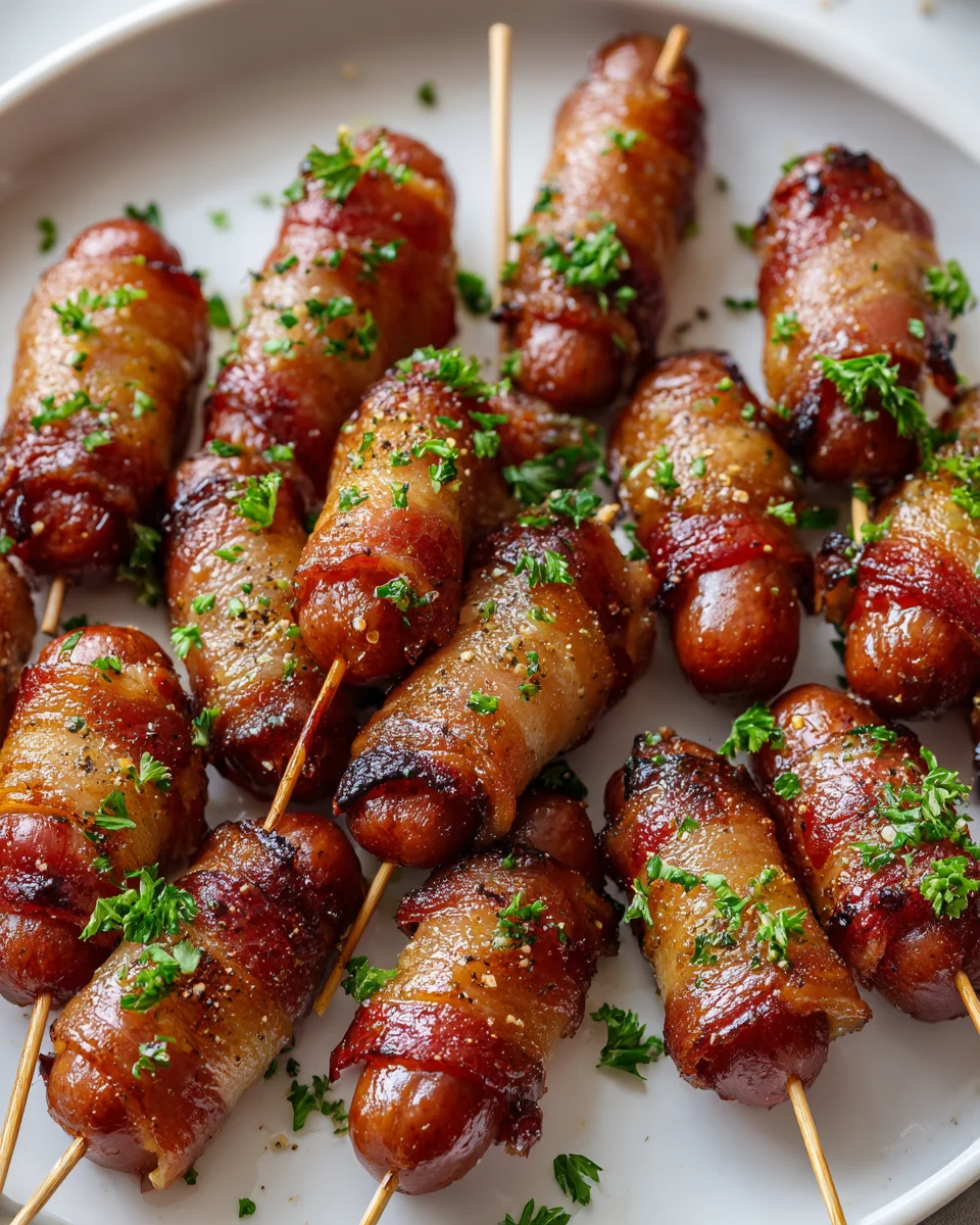 Easy Beef Bacon Little Smokies Skewers for Any Party