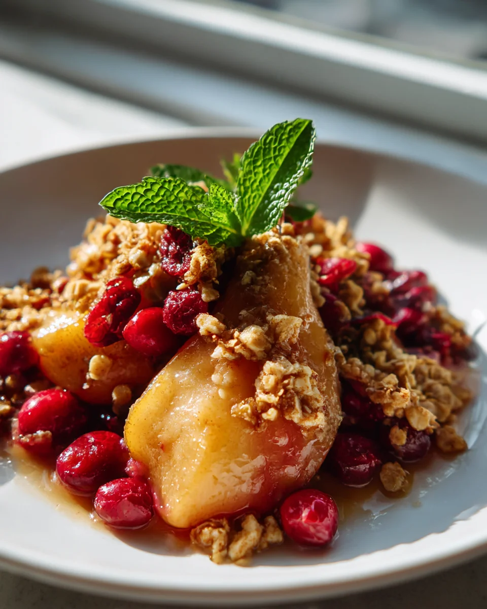 Roasted Pear & Cranberry Crumble: Your New Favorite Dessert