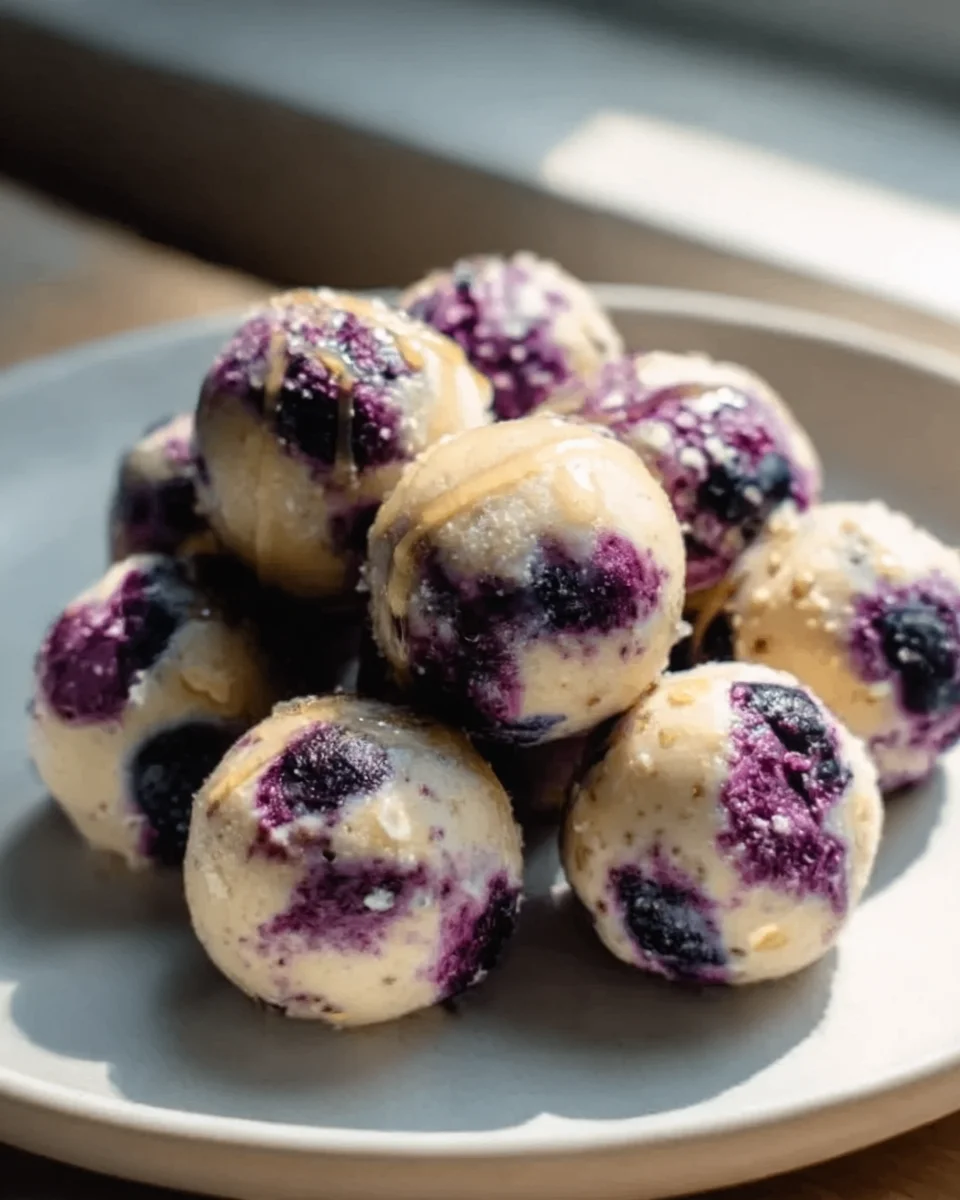 Easy Blueberry Cheesecake Protein Bites: Guilt-Free Snack