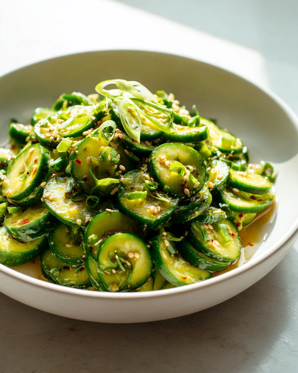 Spicy Korean Cucumber Salad – Quick, Crispy & Delicious!