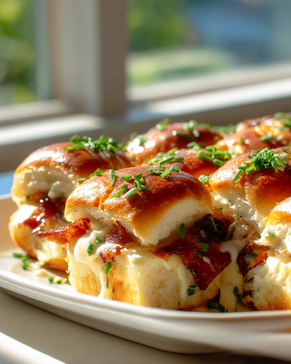 Must-Try Beef Bacon Ranch Cheesy Bread Sliders!