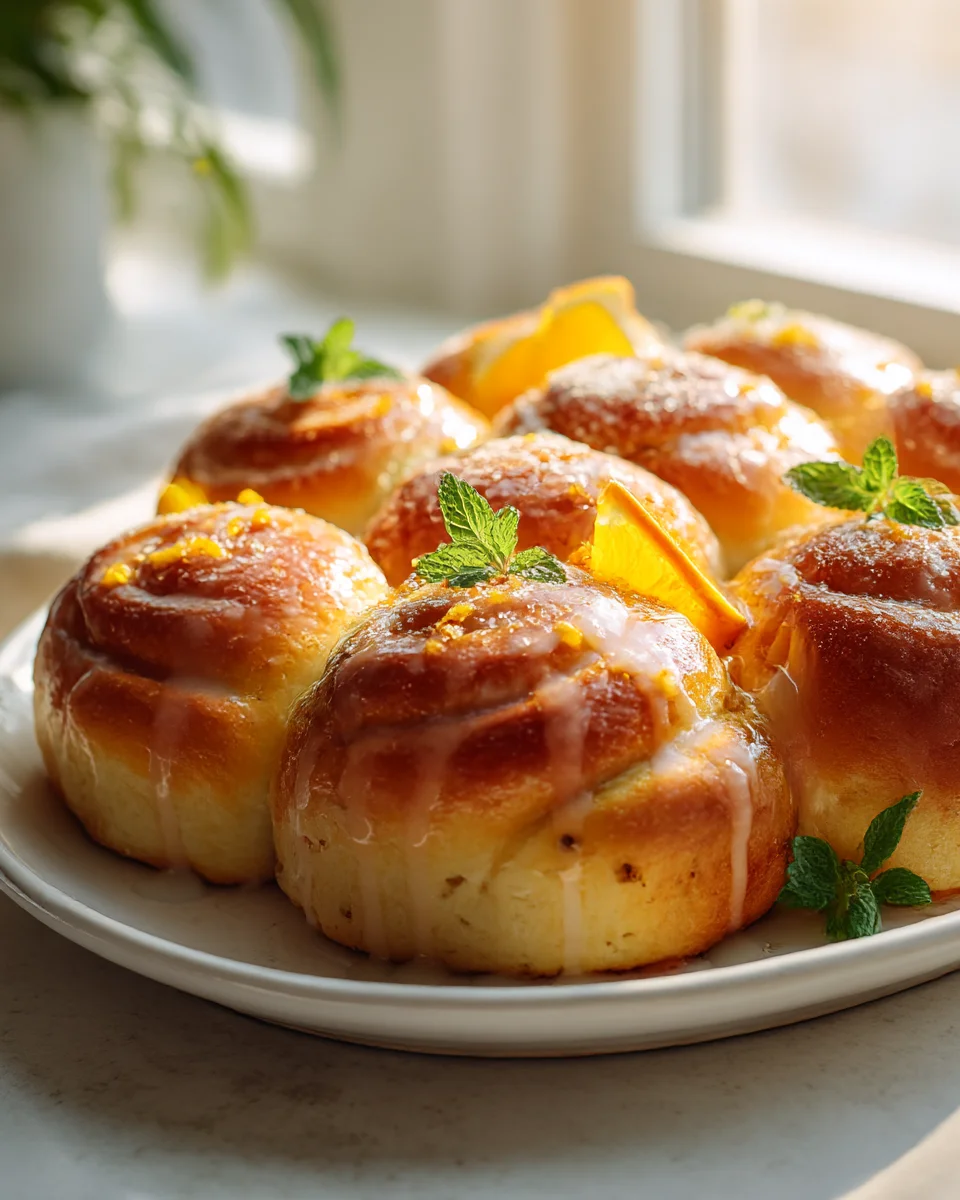 Sweet Glazed Orange Clove Breakfast Rolls: A Morning Treat