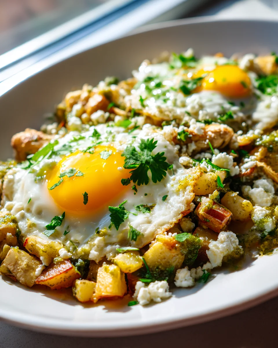Zesty Salsa Verde Chicken Breakfast Hash: Your New Favorite!