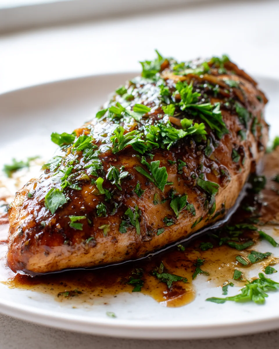 Juicy Balsamic Baked Chicken Breast - Flavorful & Easy!