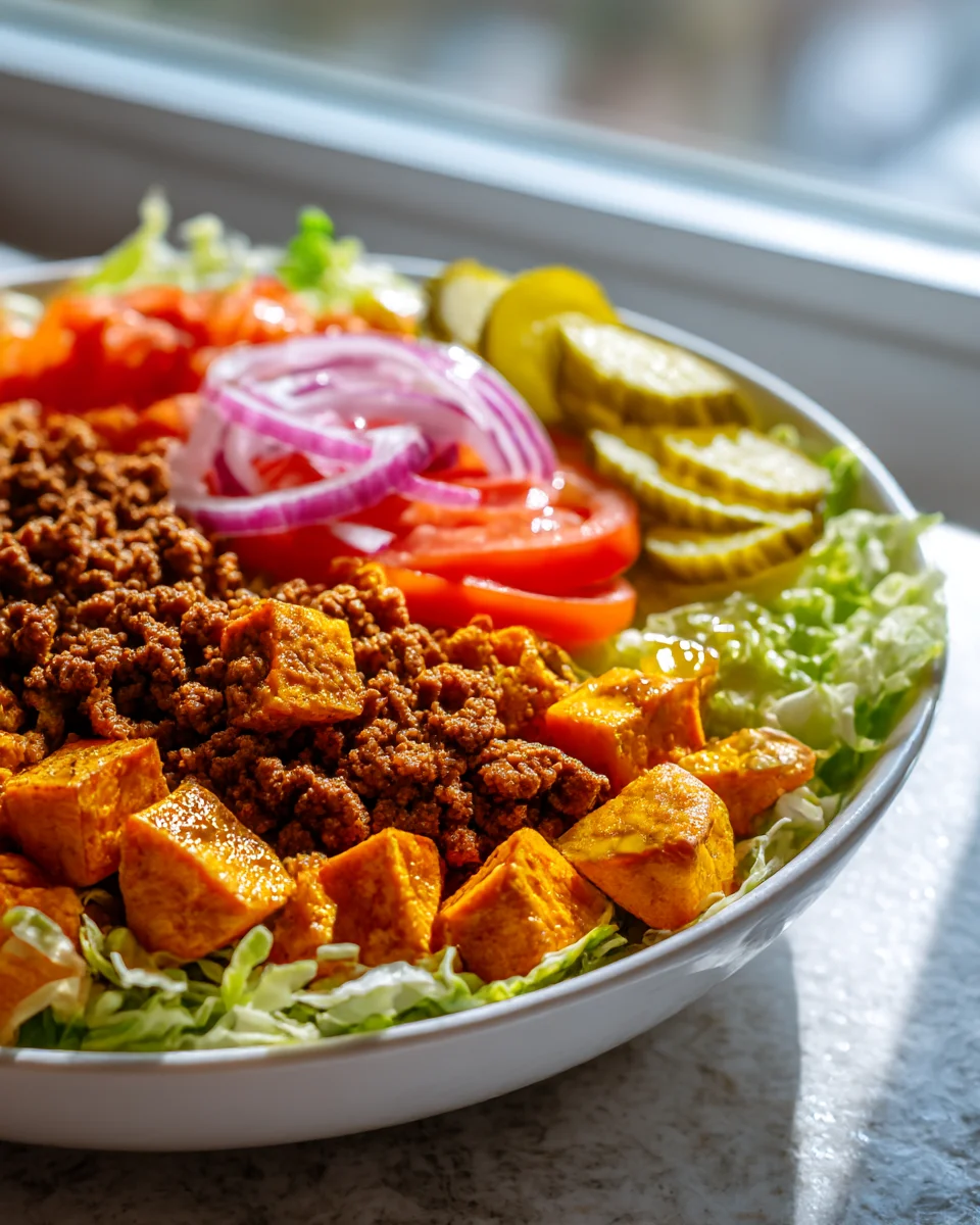 Sweet Potato Burger Bowl: Healthy & Delicious Dinner