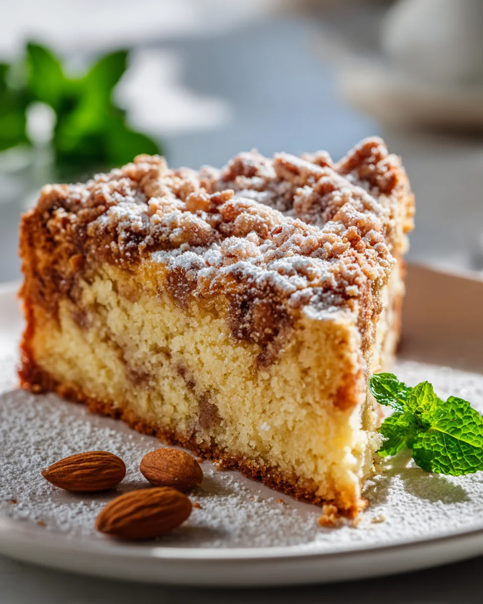 Best Almond Streusel Coffee Cake & Nutty Crumb Topping