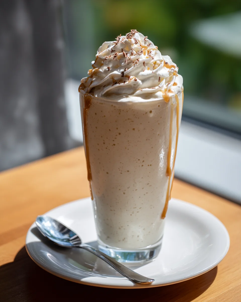 Delightful Creamy Vanilla Milkshake with Whipped Cream