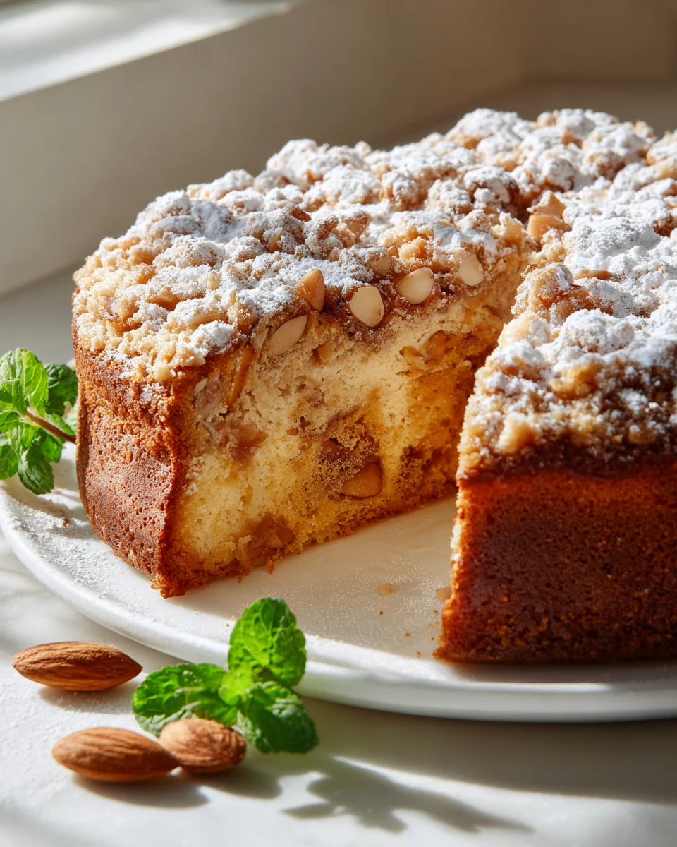 Best Almond Streusel Coffee Cake & Nutty Crumb Topping