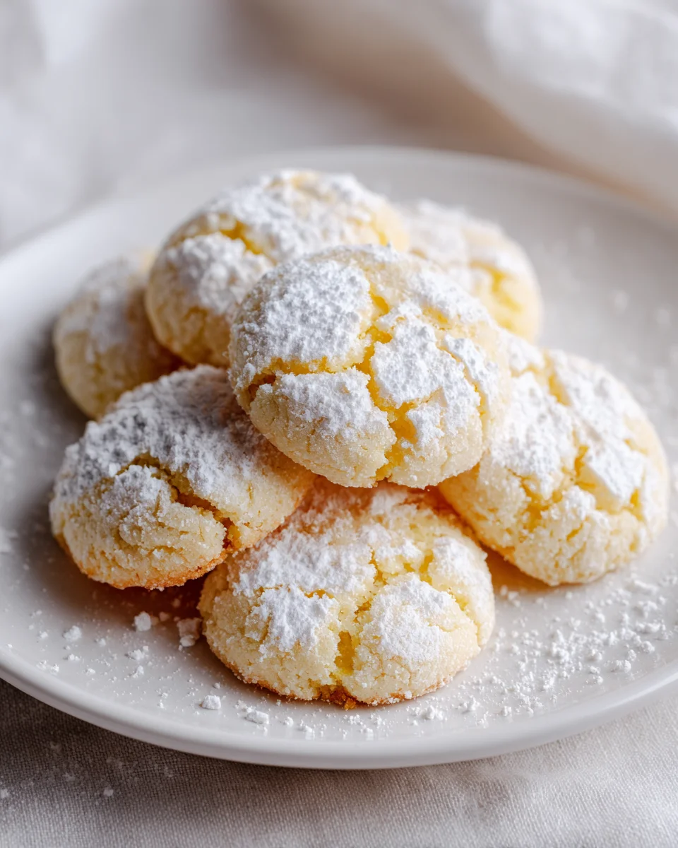 Gooey Butter Cookies: Irresistible Powdered Sugar Delights