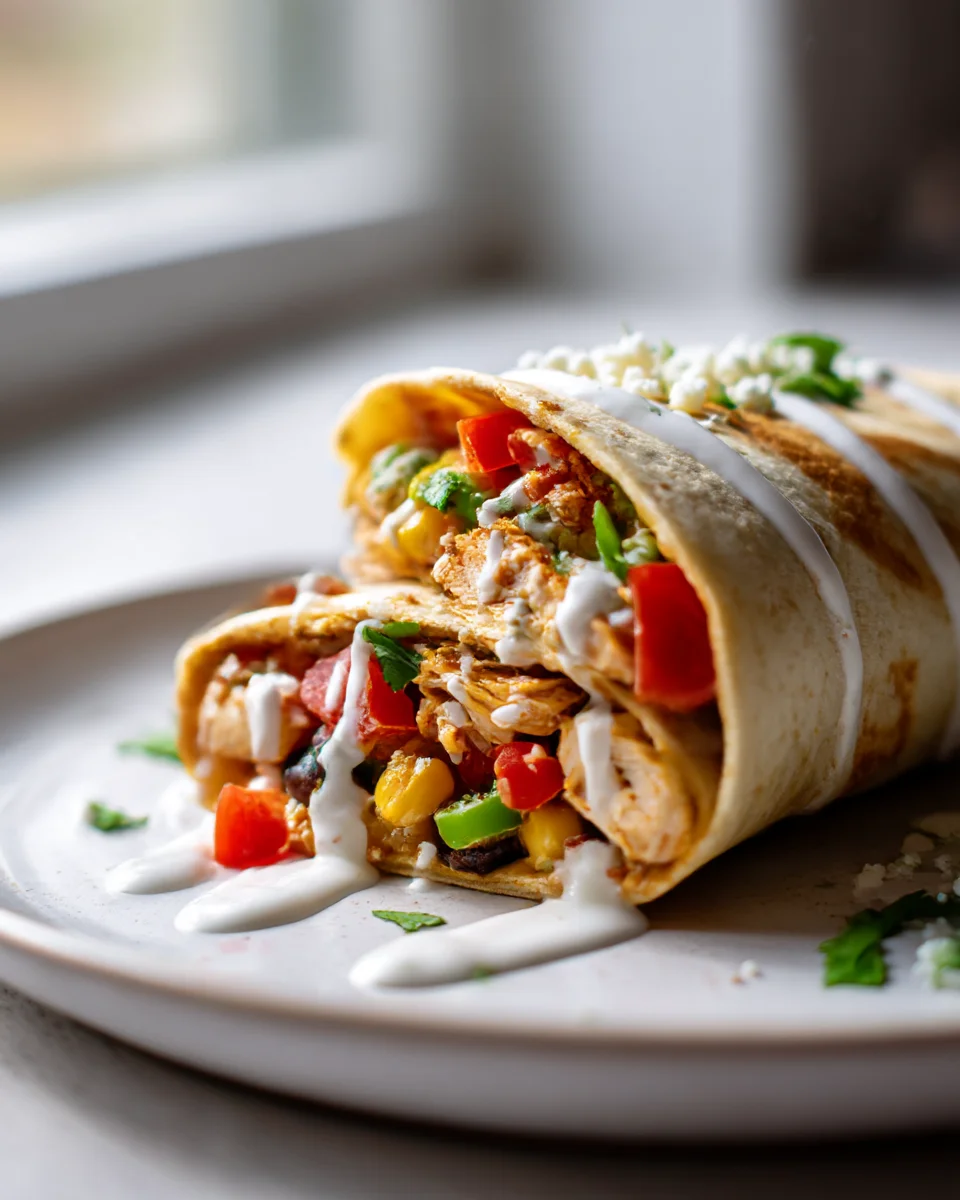 Easy Southwest Chicken Wraps: Spicy & Fresh Meal Recipe