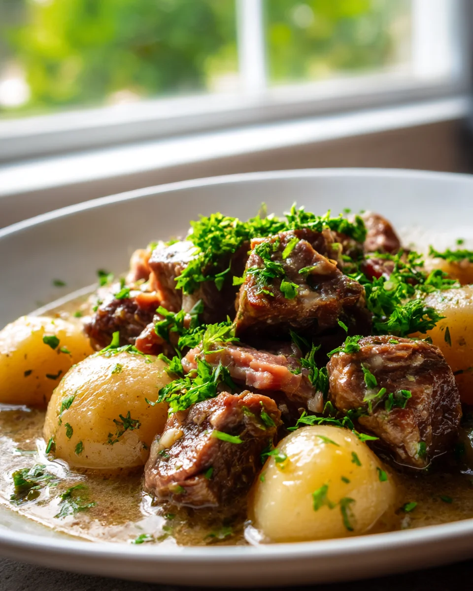 Best Beef Ham & Potato Slow Cooker Dinner: Simple & Tasty