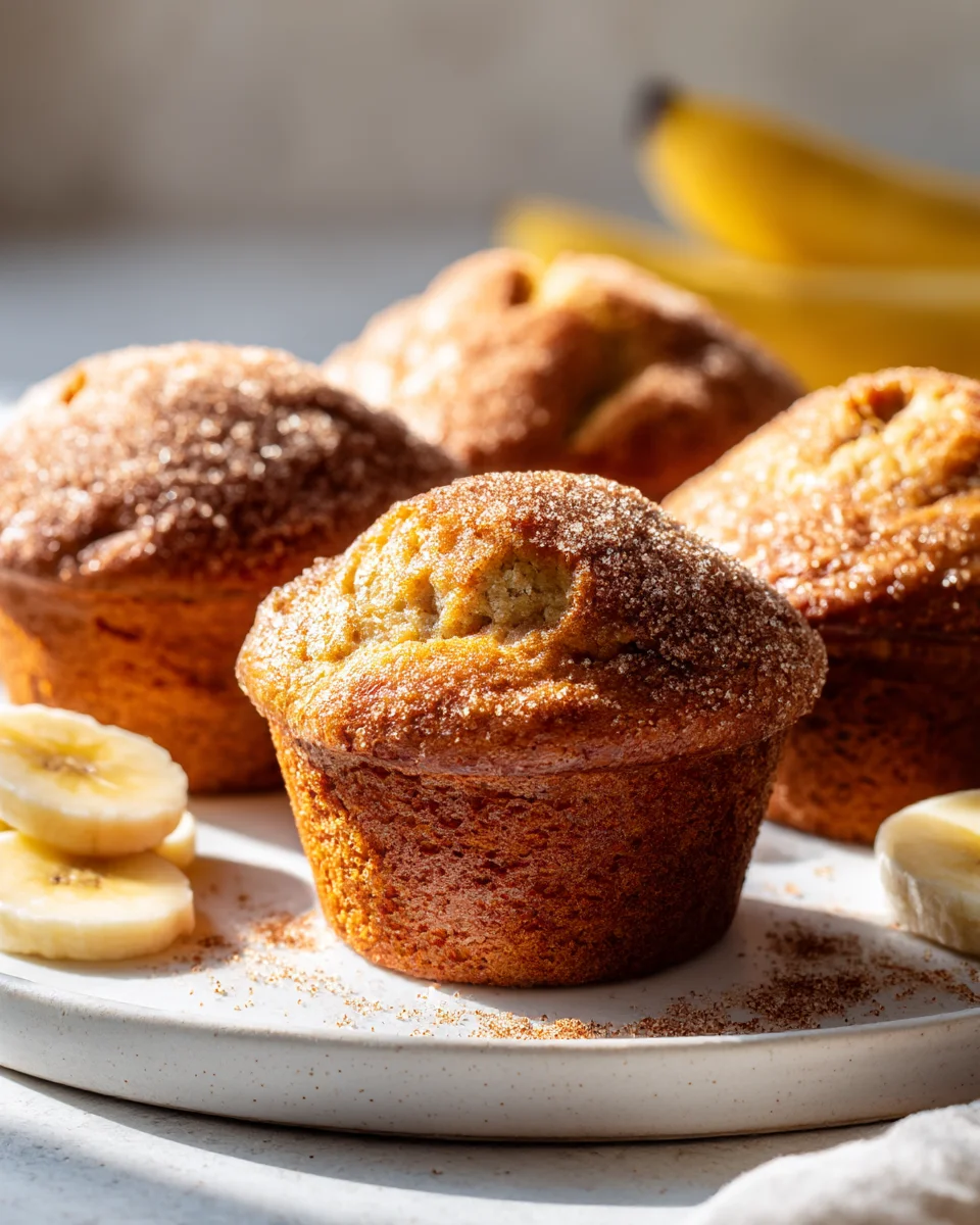 Irresistible Banana Bread Muffins: Cinnamon Sugar Crunch