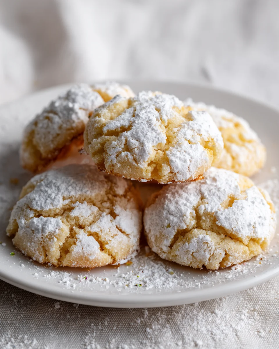 Gooey Butter Cookies: Irresistible Powdered Sugar Delights