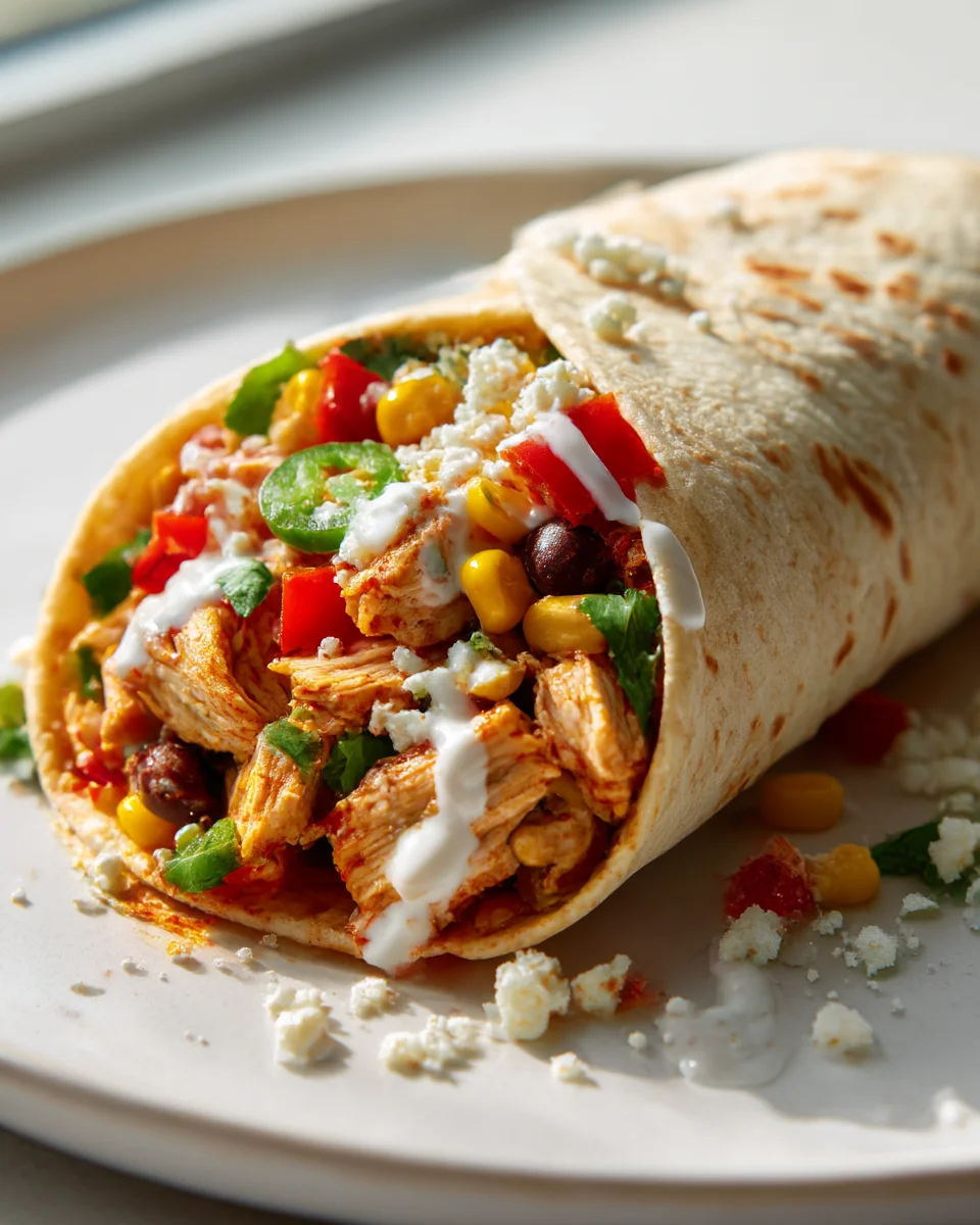 Easy Southwest Chicken Wraps: Spicy & Fresh Meal Recipe