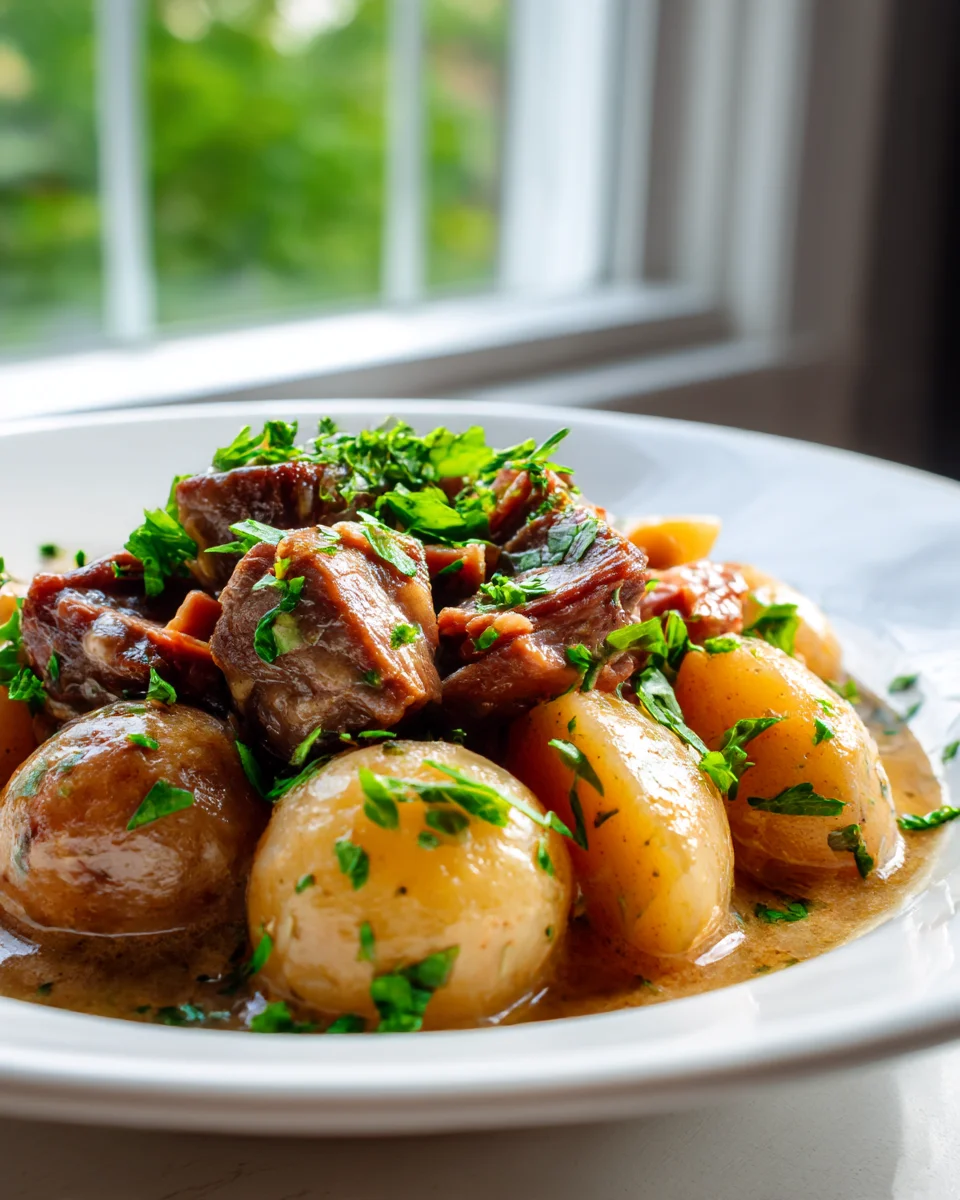 Best Beef Ham & Potato Slow Cooker Dinner: Simple & Tasty