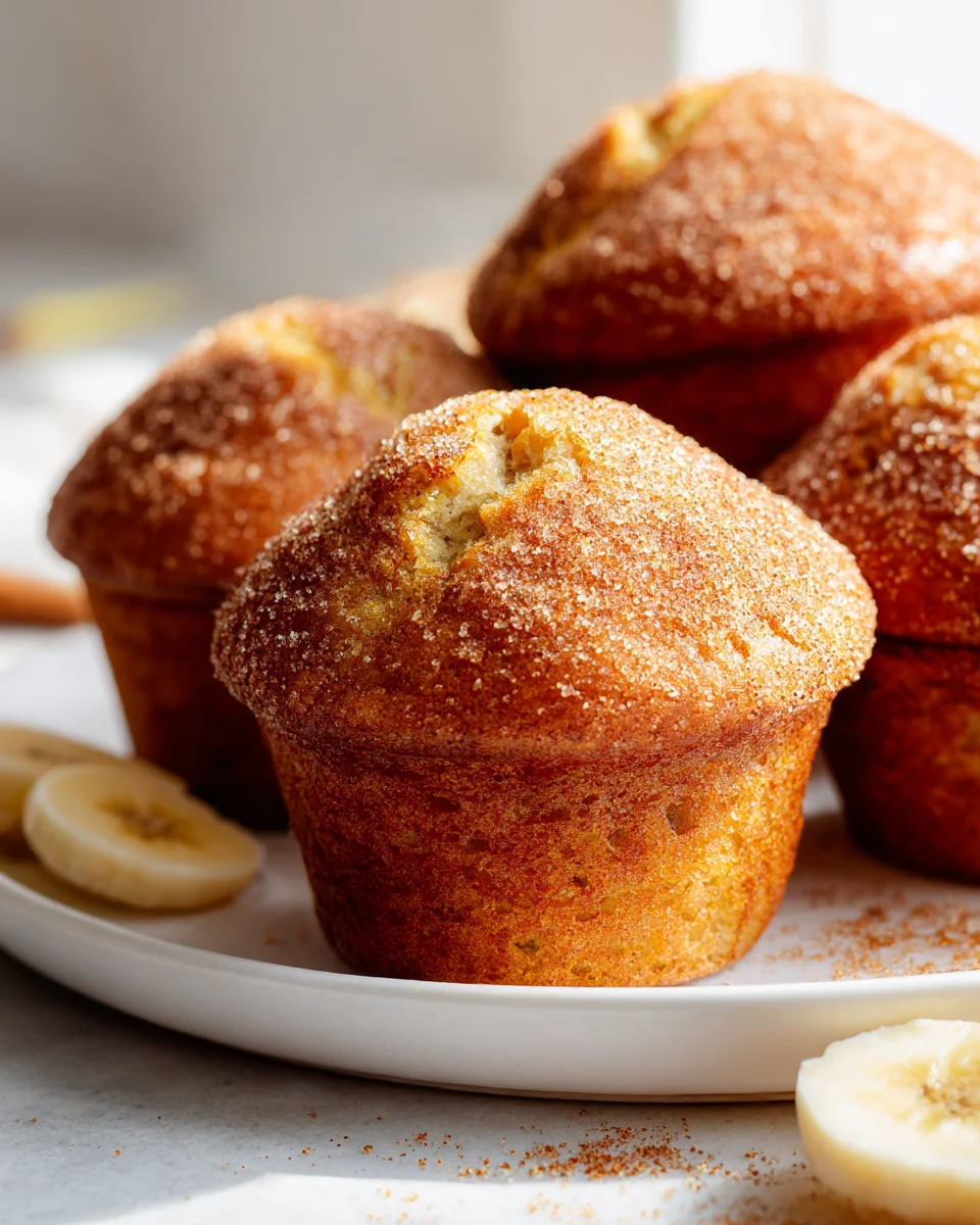 Irresistible Banana Bread Muffins: Cinnamon Sugar Crunch