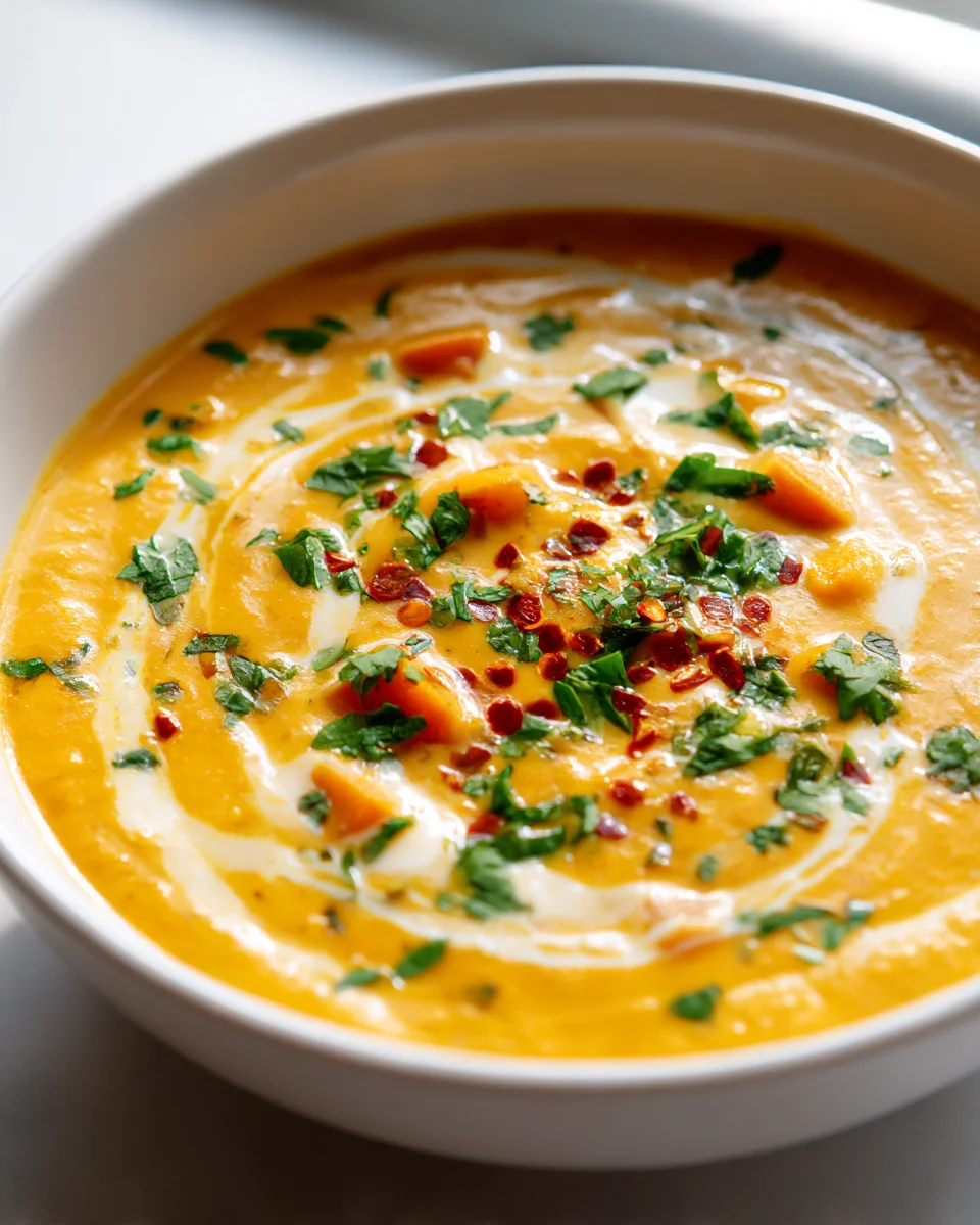 Best Creamy Sweet Potato Coconut Curry Soup Recipe