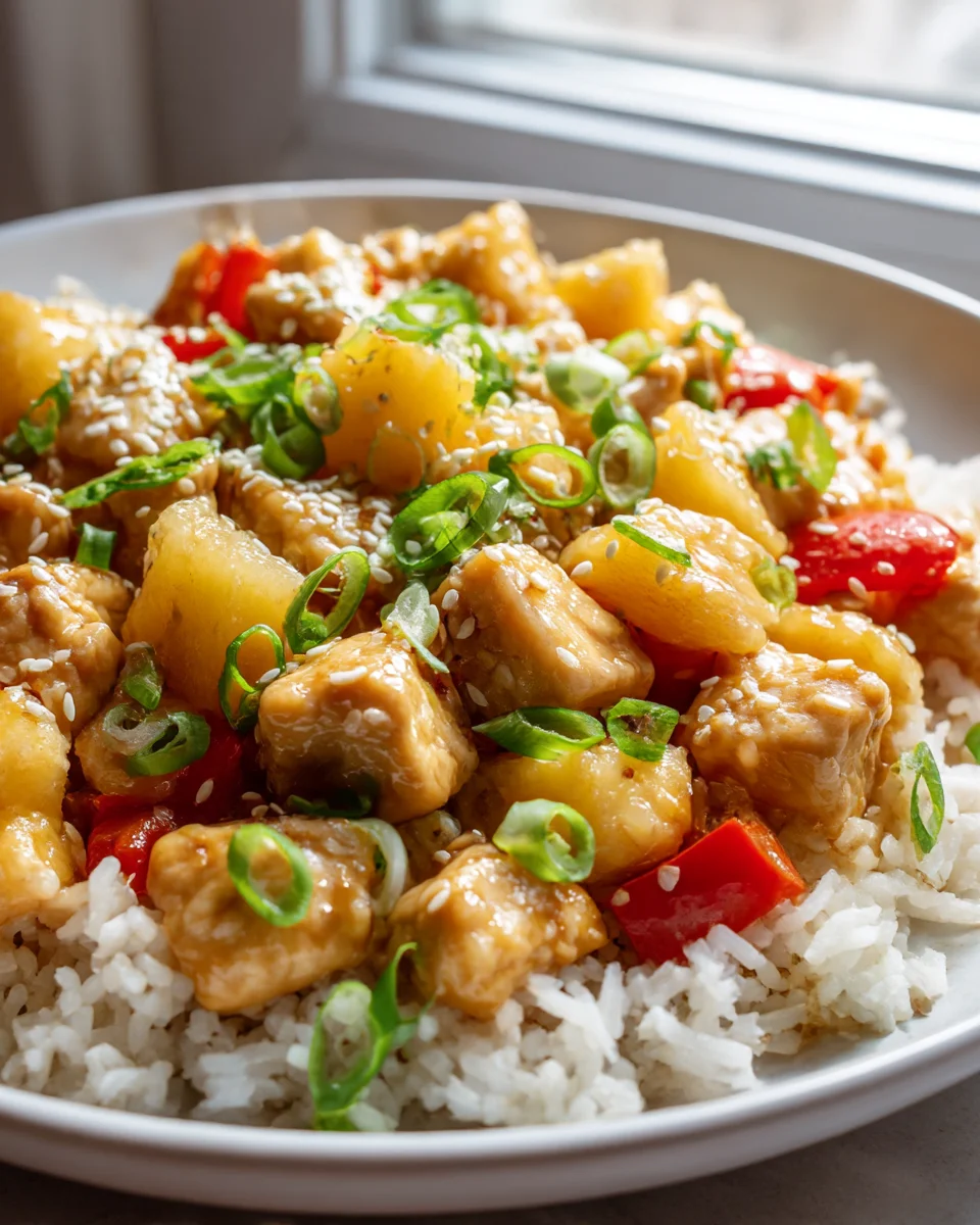 Delicious Pineapple Chicken & Rice: A Tropical Escape!
