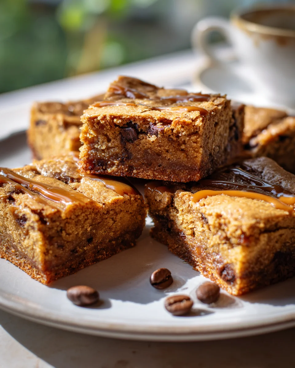Brown Butter Coffee Cookie Bars: Chewy & Glazed Perfection